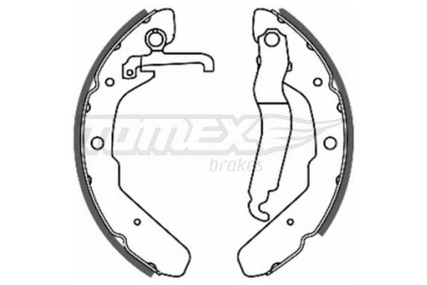 TOMEX BRAKES Bremžu loku komplekts TX 20-48